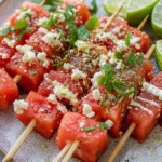 Watermelon Tajin Skewers