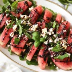 Watermelon , Arugula, & Feta Salad