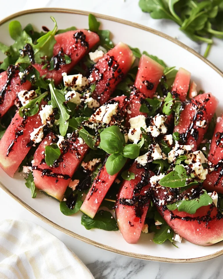 Watermelon , Arugula, & Feta Salad
