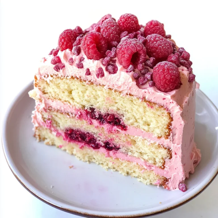 White Chocolate Raspberry Layer Cake