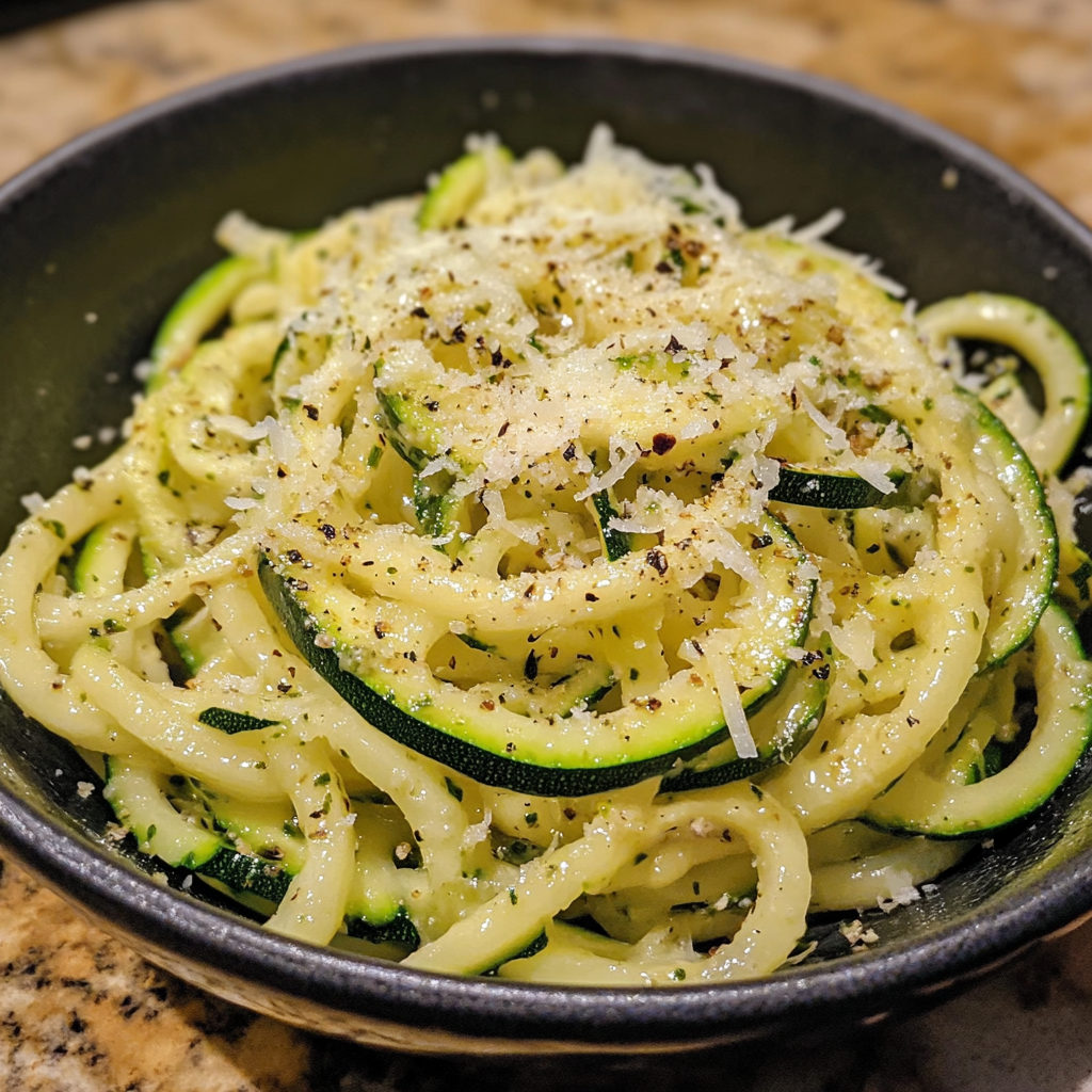 Keto Air Fryer Zucchini Noodles Recipe