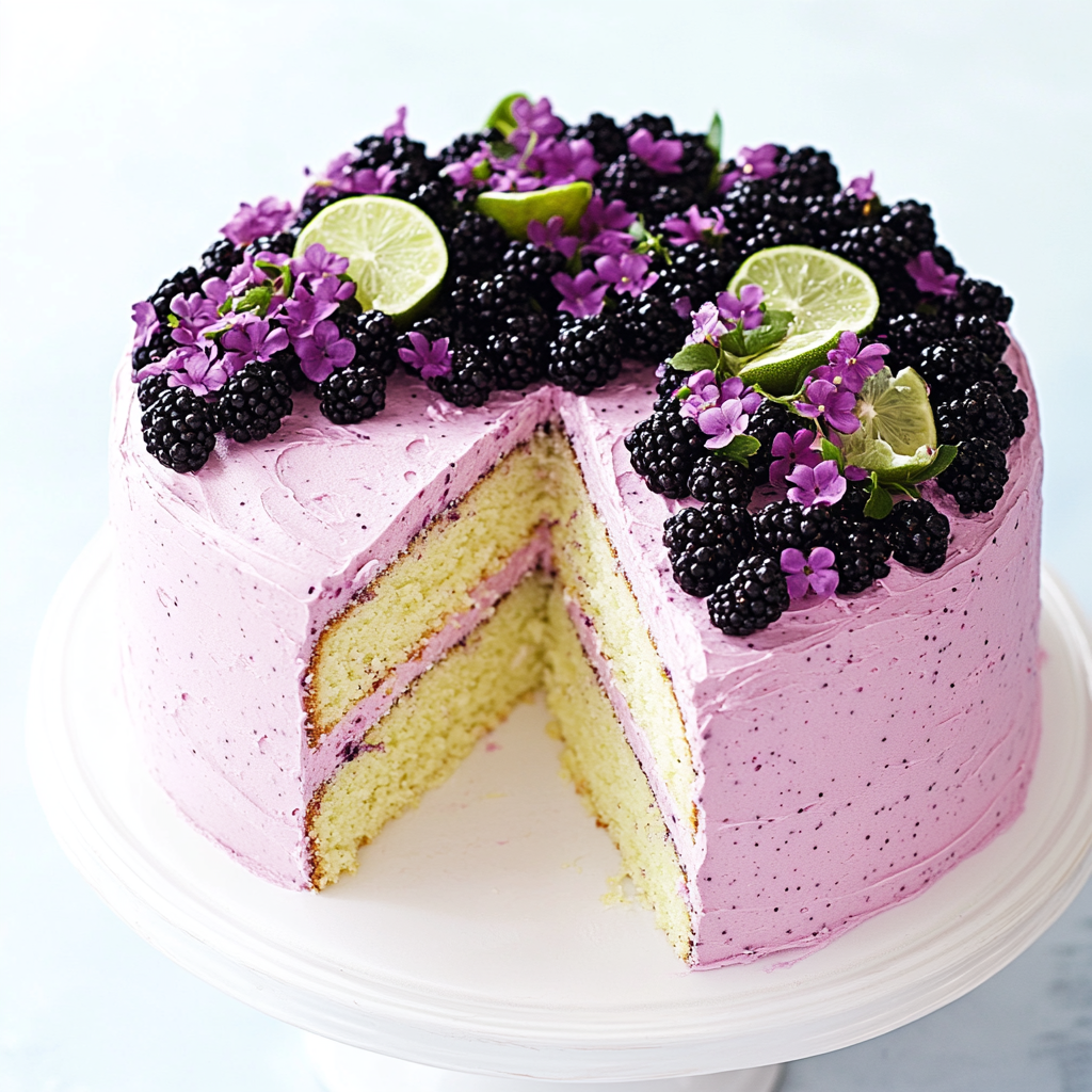 Blackberry Lime Cake