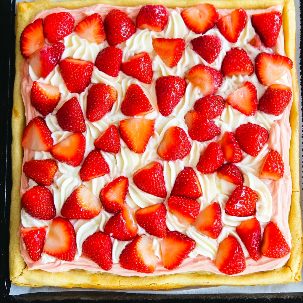 The Best Strawberry Cookie Pizza Recipe
