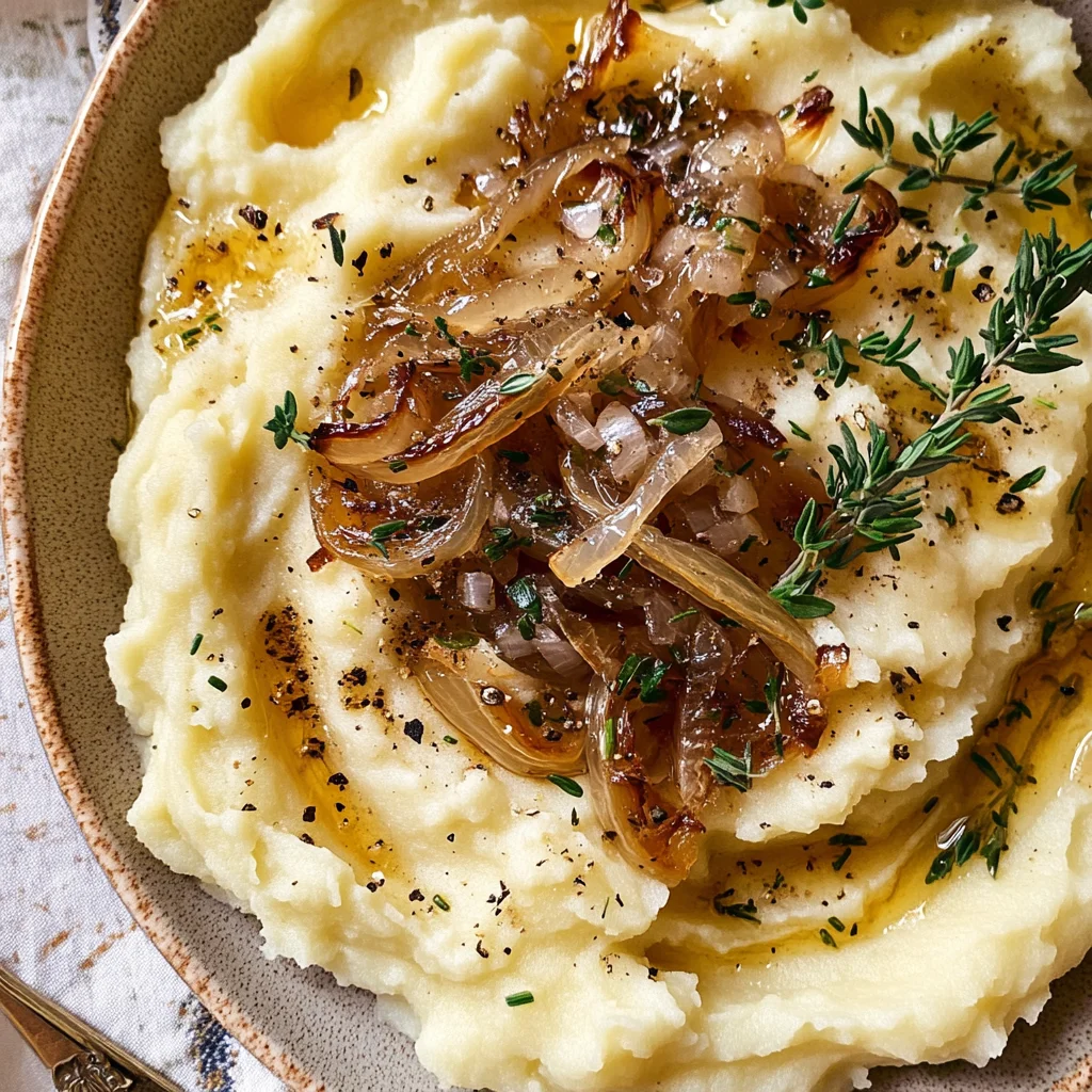 Best Ever Caramelized Onion Mashed Potatoes