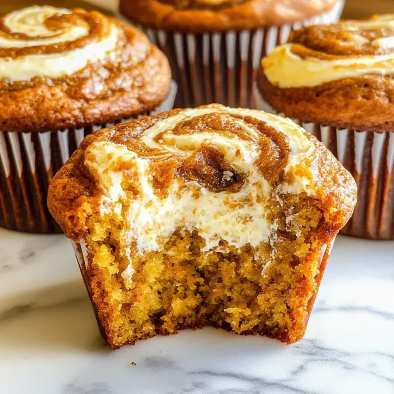 Best Swirled Pumpkin Cream Cheese Muffins
