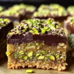 Brown Butter Dubai Pistachio Chocolate Chip Cookie Bars 🍪