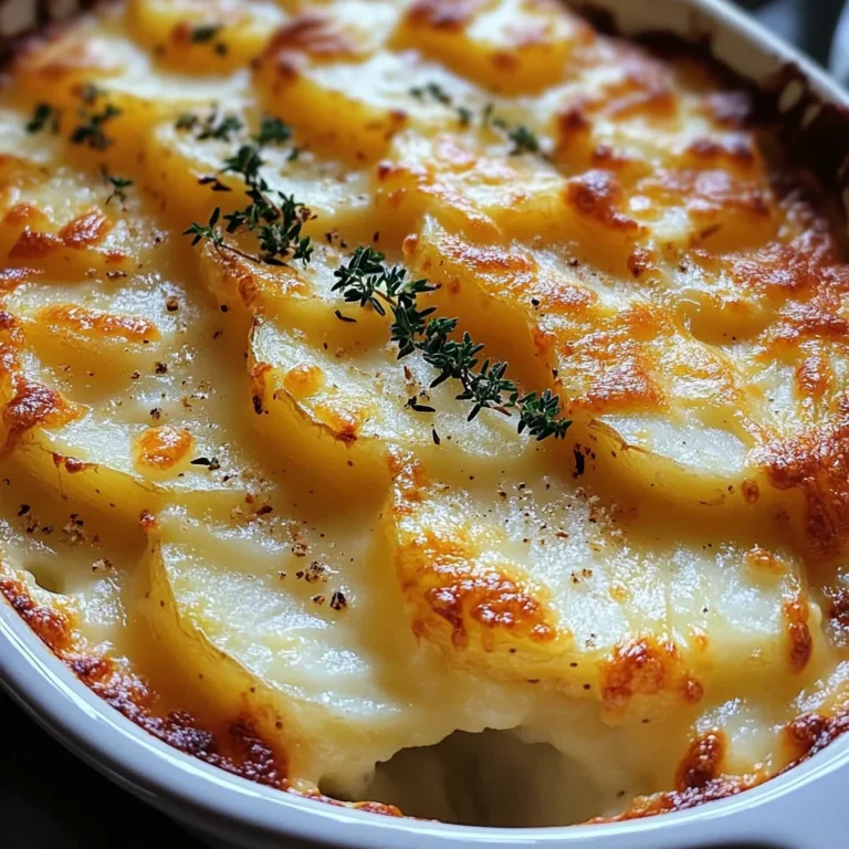Cheesy Garlic Potatoes Gratin – Easy & Creamy Recipe