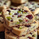 Cranberry Pistachio Shortbread Cookies: A Festive Delight for the Holidays