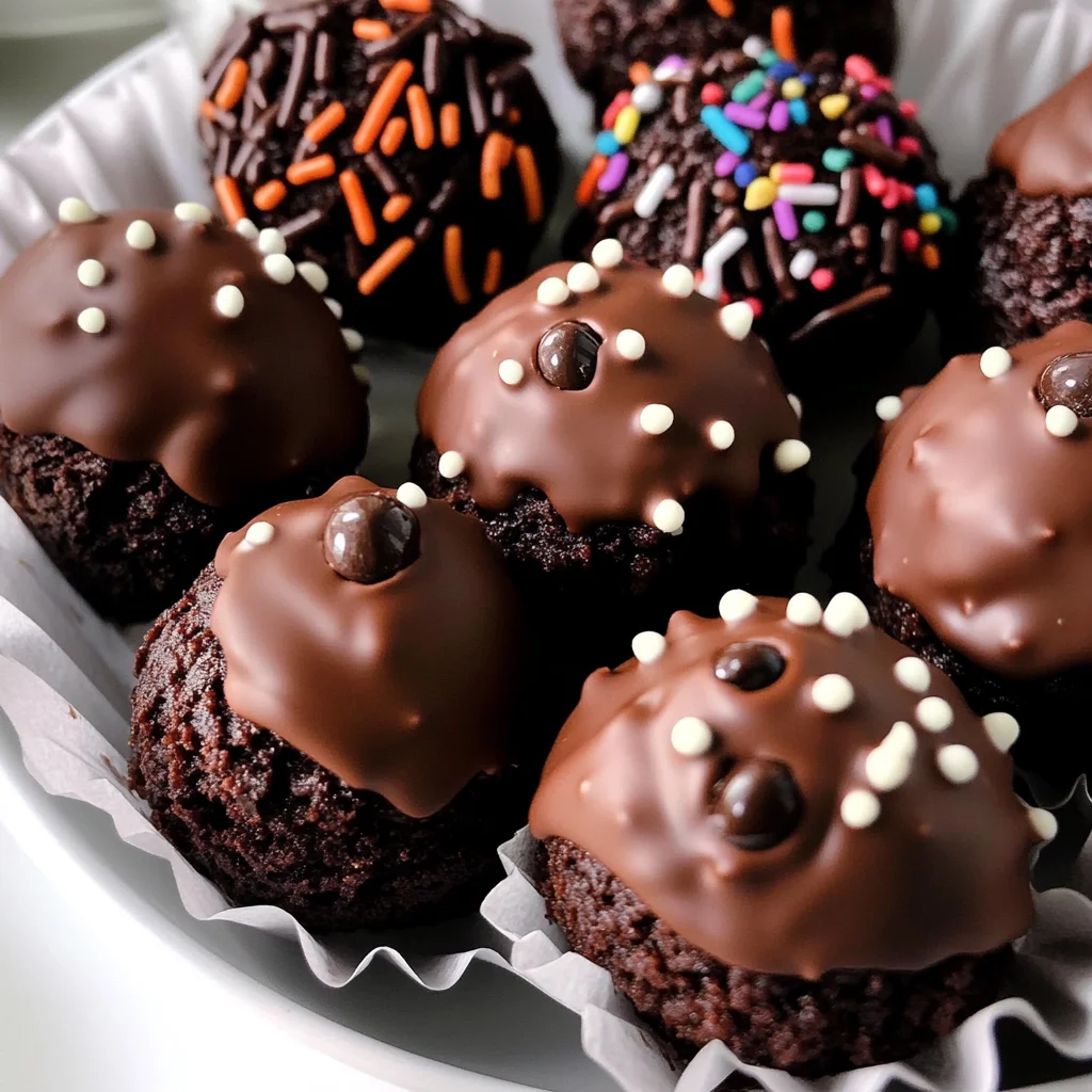 Double Chocolate Brownie Truffles (3 ways!)