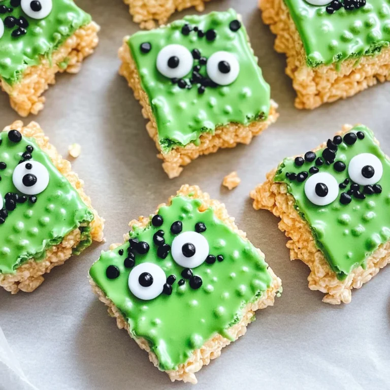 Frankenstein Halloween Rice Krispie Treats