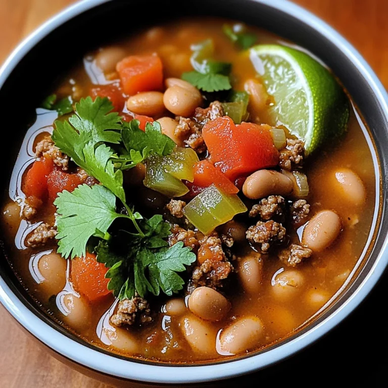 Pinto Beans Green Chile And Beef Soup