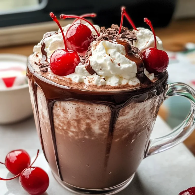 Slow Cooker Chocolate Covered Cherry Hot Chocolate