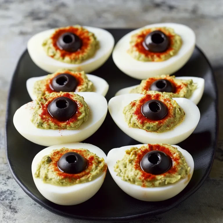 Spooky Deviled Eyeballs