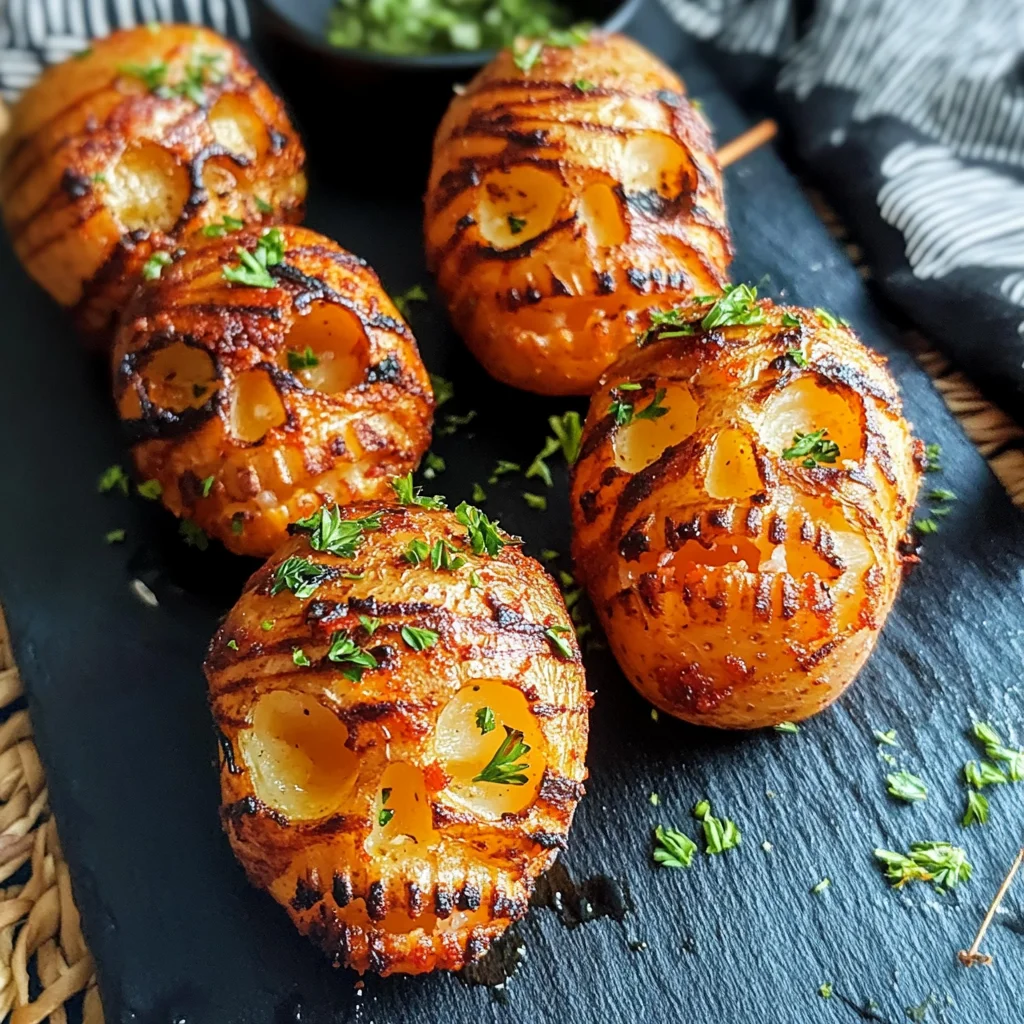 Spooky Halloween Skull Potatoes