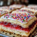 Strawberry Pop Tart Sugar Cookies
