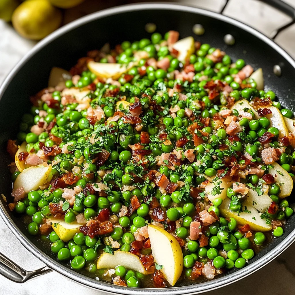 Thanksgiving Peas (with Pear and Pancetta)