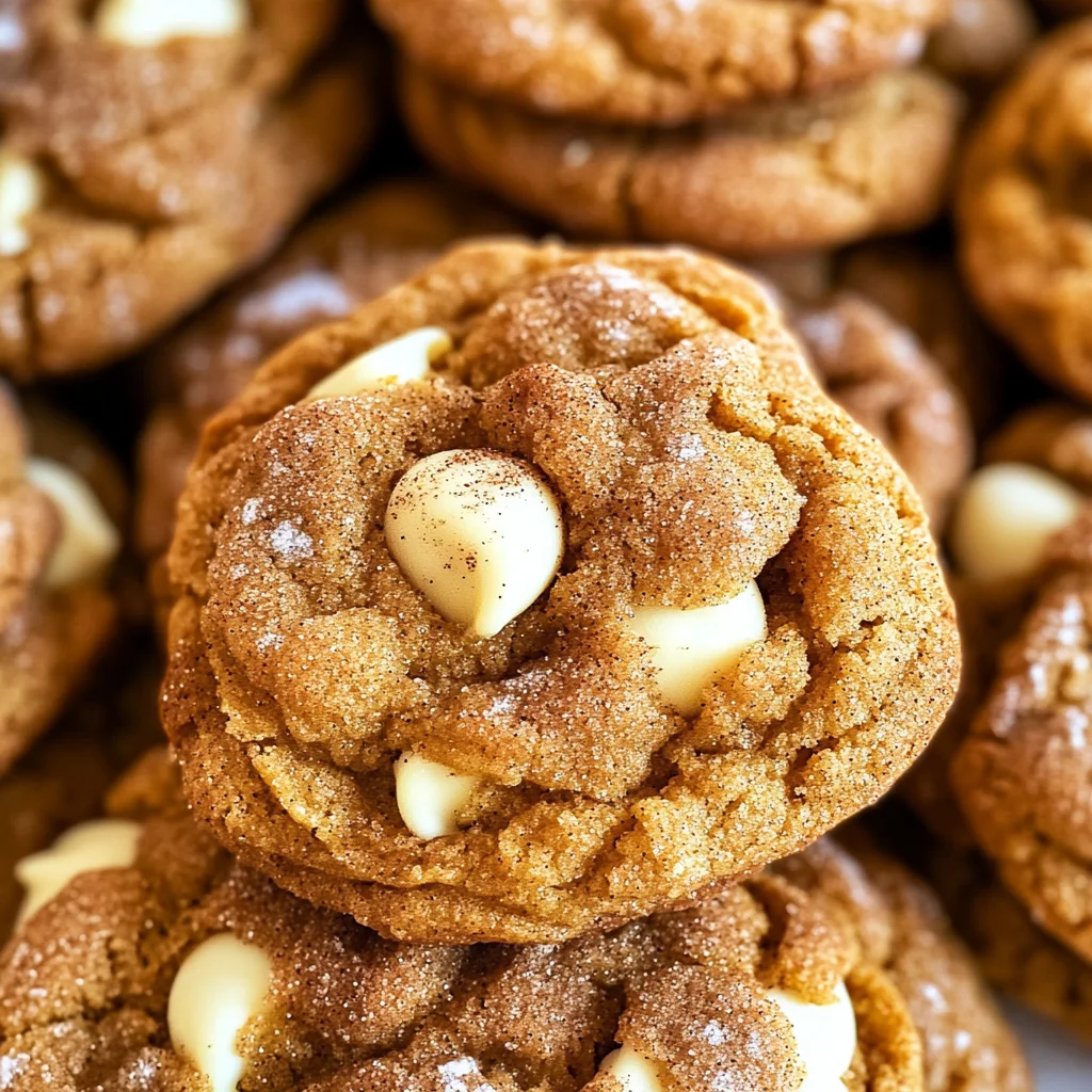 White Chocolate Pumpkin Snickerdoodles
