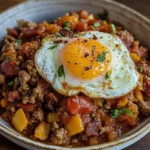 Breakfast Chili and Eggs
