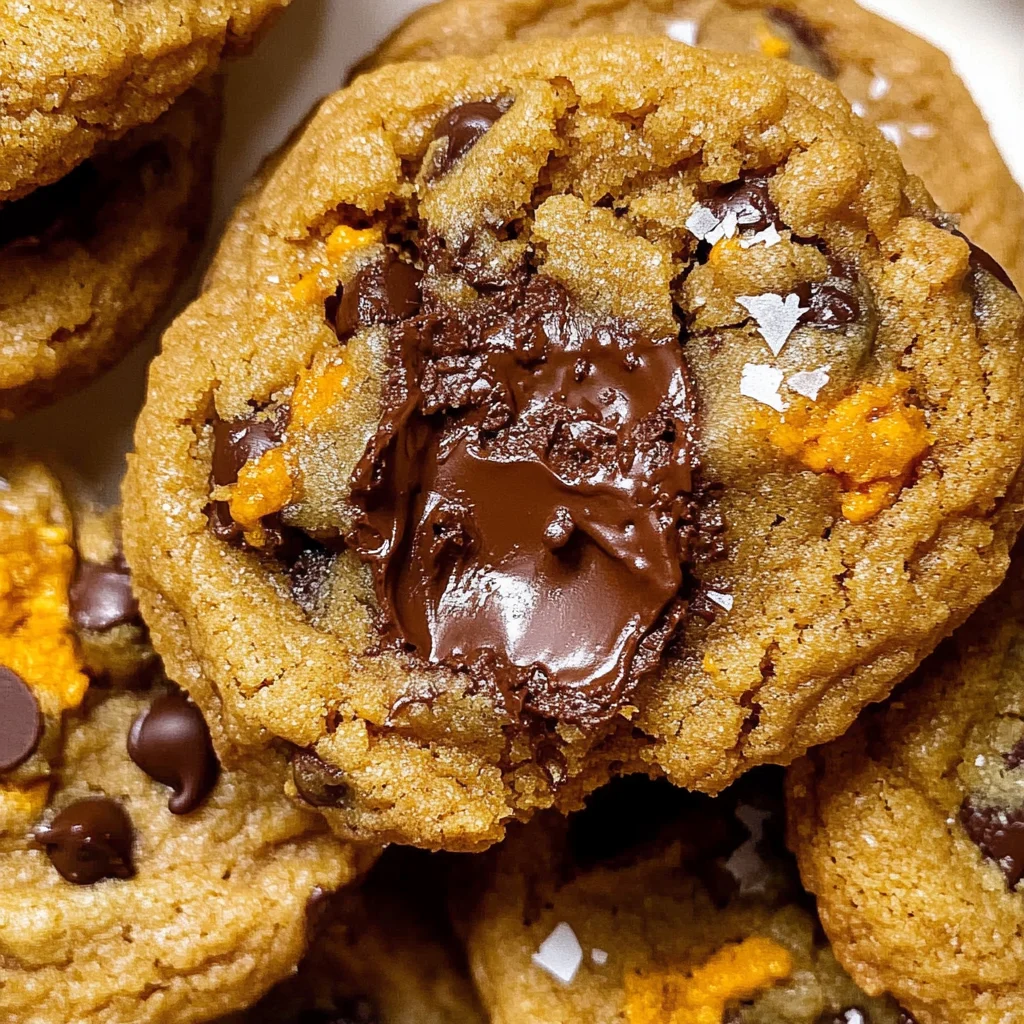 Chewy Pumpkin Chocolate Chip Cookies