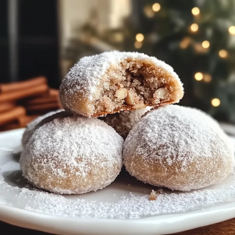 Cinnamon Sugar Snowball Cookies