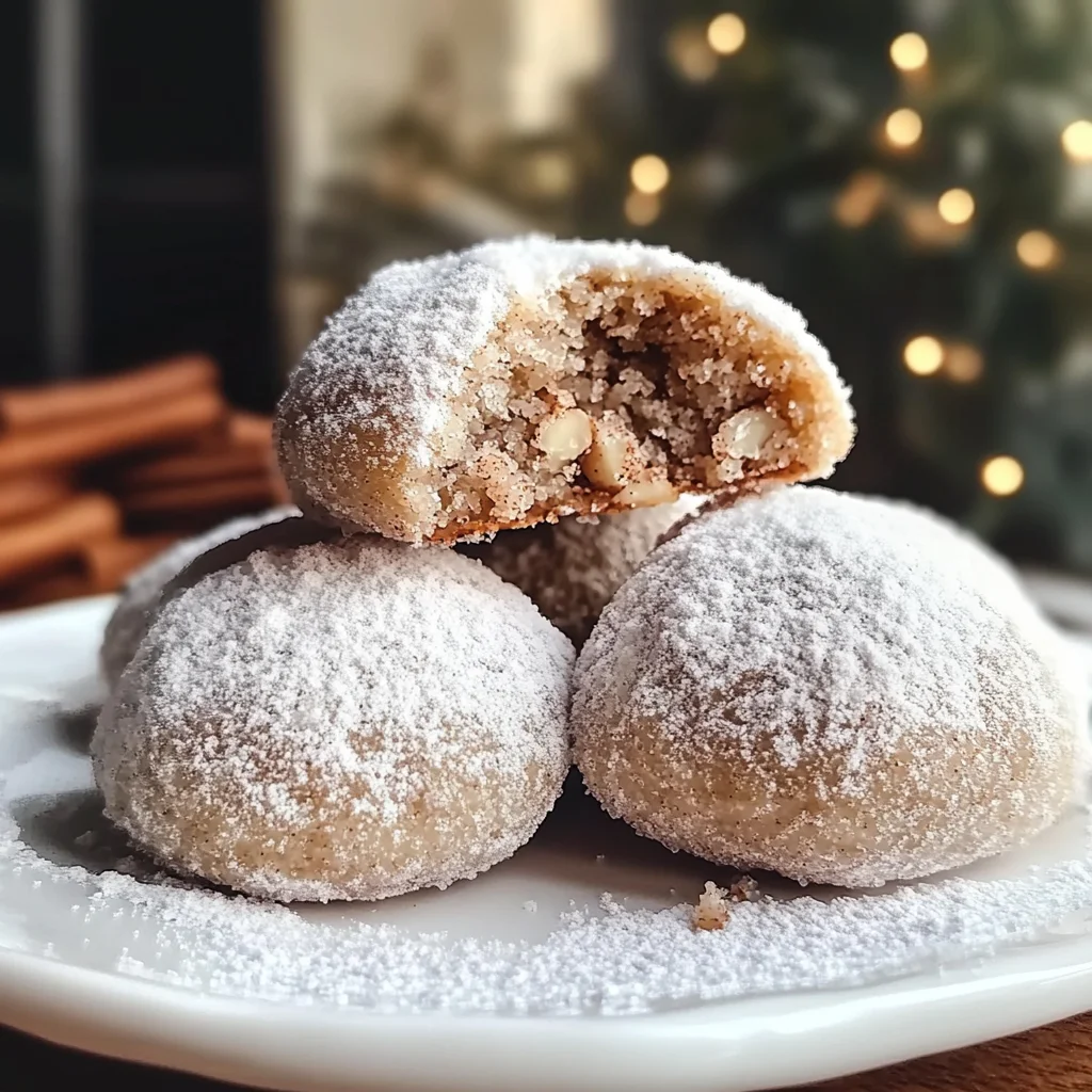 Cinnamon Sugar Snowball Cookies