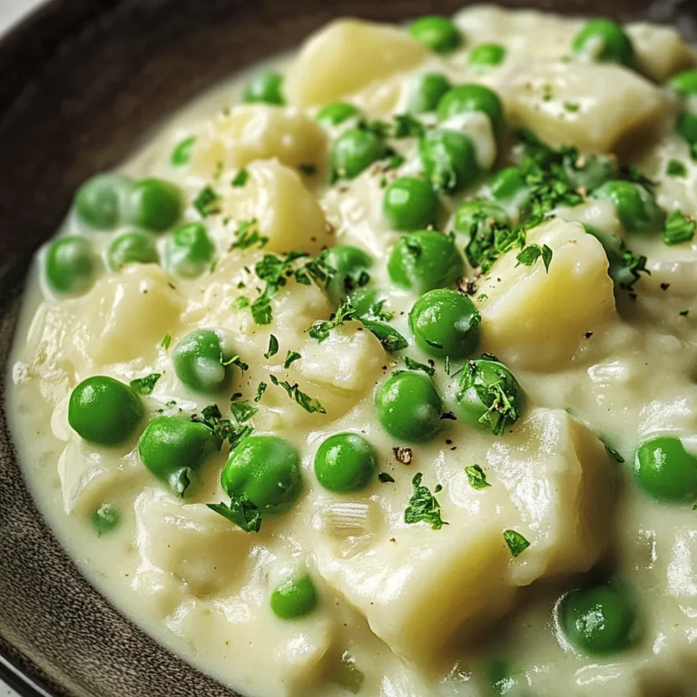 Creamed Peas and Potatoes