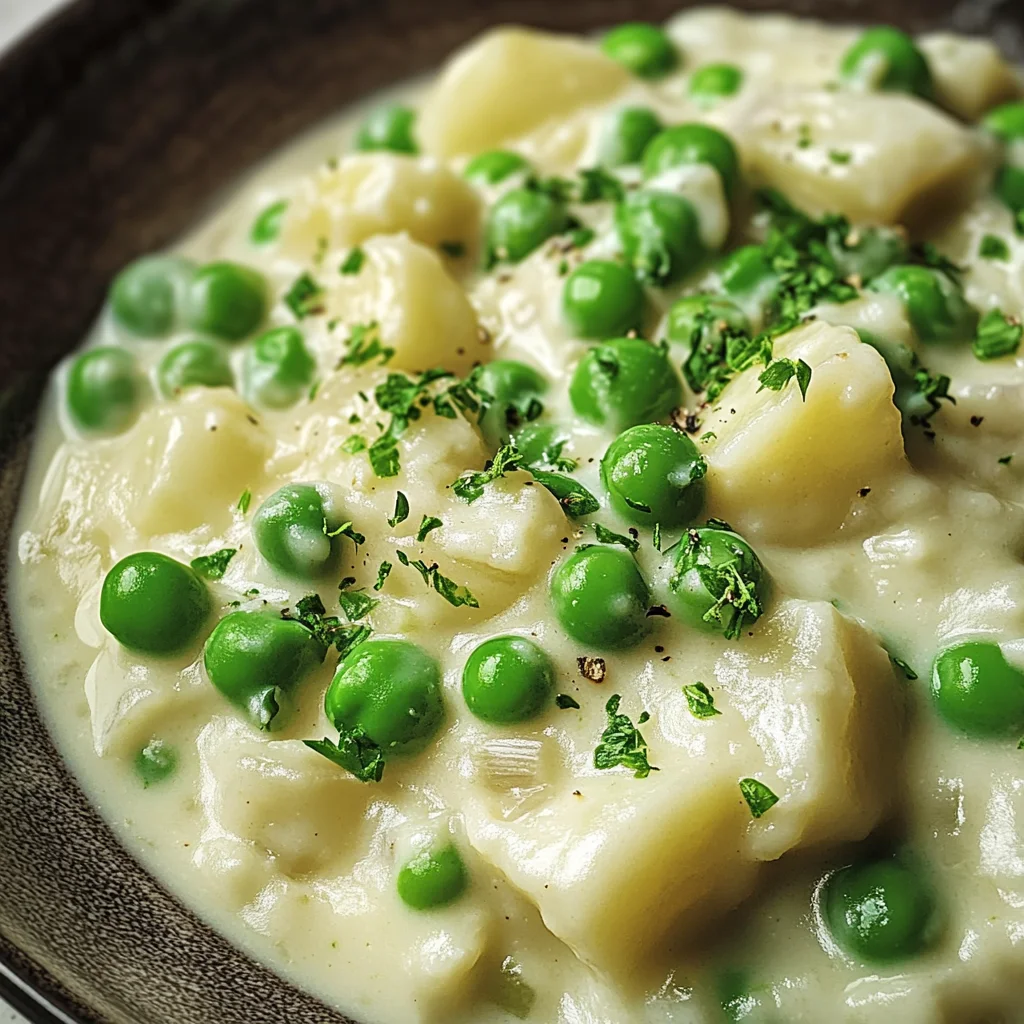 Creamed Peas and Potatoes