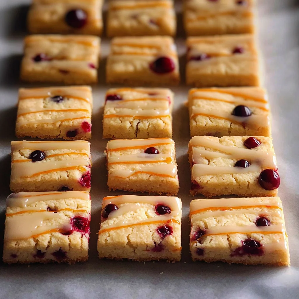 Orange Cranberry Shortbread Cookies