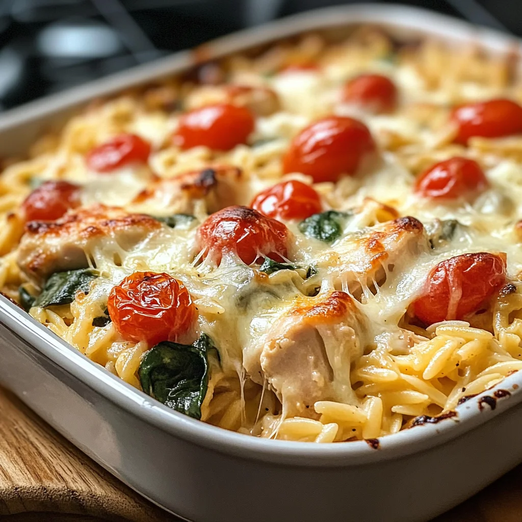 Orzo Tuscan Chicken Bake: A Cozy, Flavor-Packed One-Pan Meal