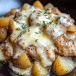 Slow Cooker Garlic Parmesan Chicken and Potatoes