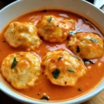 Tomato Dumpling Soup